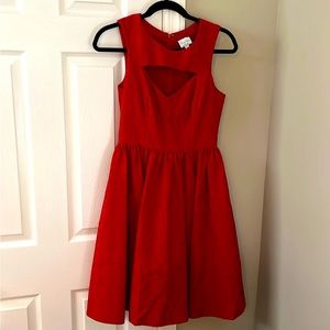 Red Tracey Reese Cutout Dress